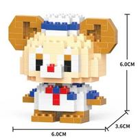Disney Anime Animacinis Statybiniai Blokeliai Stitch Mikės Pūkuotuko mini Veiksmo Žaislinės Figūrėlės Blokeliai Žaislai Plytos Surinkimo Žaislai Vaikų Dovanos With Box