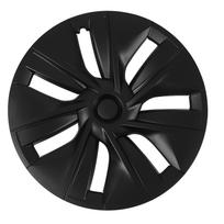 4Pcs Hubcap Wheel Covers Stylish Durable Wear Resistant 19 Inch Hubcaps Replacement for Tesla Model Y 2020 to 2023 matinė juoda spalva