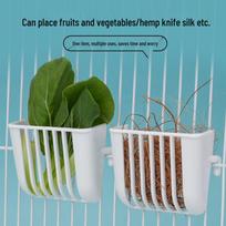 Parrot Hanging Foraging Feeder Basket for Birds - Cockatiel & Peony Toy for Fruits & Vegetables
