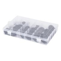 130pcs Rubber Grommet Sealing Gasket Rings Assortment for Wire Cable Protection 6 50mm   0.2 2in