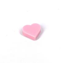 Small particle building block plane 1 × 1 heart-shaped building block accessories love peach light panel scene