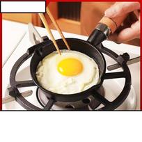 Zhi Shi Mini Cast Iron Egg Frying Pan gray