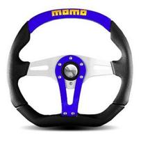 MOMO Trek 35mm Leather Steering Wheel/BL T-3