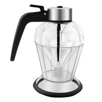 Honey Oil Dispenser Bottle No Mess Syrup Pitcher with Leak-Proof Pump 200ml Clear Glass Sauce Container for Honey Olive Oil Condensed Milk 200ML