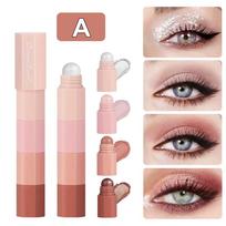 Lazy Eyeshadow Pen Waterproof Plain Makeup Waterproof High Gloss Guling Silkworm Pen Pearl Sparkling 4 Seyeshadow Stick Rinkinys