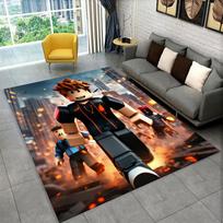 Cartoon R-Robloxs Game Gamer Carpet Rug for Playroom Bedroom Living Room Sofa Home Decor,kid Area Rug Non-slip Floor Mat 40x60cm