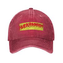 Hulk Hogan Hulkamania   Denim Baseball Caps Snapback Baseball Hats Breathable Casquette Outdoor for Men's And Women's One Size