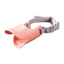 Duck Bill Dog Muzzle Anti Bite Soft Silicone Dog Mouth Cover with Adjustable Strap Puppy Muzzle to Prevent Barking Biting Chewing for Dogs S rožinė