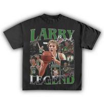 Larry Bird Boston Celtics #33  Legend  Vintage Bootleg Oversized T-Shirt, NBA Hall of Fame Graphic Tee, Unisex Casual Top 4XL