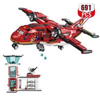 City Fire Rescue Plane Toy for Kids Fun Birthday Gift for Boys Girls Ages 6+ Airplane Toys Imaginative Play