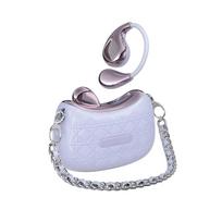 Sayrelances YX46 Purple Bluetooth Earbuds with Bag-Style Charging Case