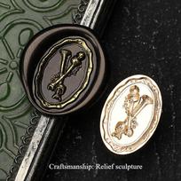 New Dark Serie Fire Paint Seal Head Irregular Relief Sculpture Hand Account Seal Brass Head DIY Gift Clip Book Envelope Wax Seal
