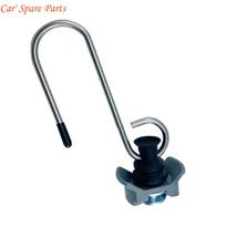 Y4UA Metal Hook Securing Cargo Hauling Accessory Single Fitting L Track Tie Down Anchors for Airline Tracks Fitting