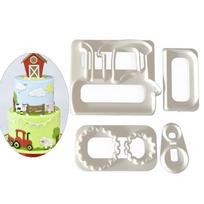 Pastry Fondant Plastic Mold For Cake Cupcake Decoration Kitchen Baking Mold 1 balta