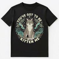 Lynx Pun Wilderness Humor Positive Vibes Design Unisex T-Shirt S