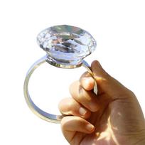 Dazzling Cubic Zirconia Fashion Rings Multipurpose Accessory Sparkling Dress Rings Suitable for Costumes Evening Gowns