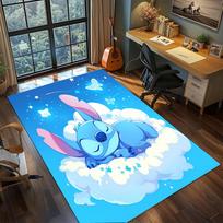 Stitch: Silly Expressions Rug Carpet Large Area Rug Non Slip Washable Floor Mat Gamer Room Bedroom Home Decor 60x90cm