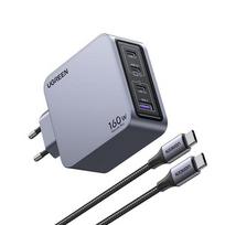 UGREEN Nexode Pro 160W, GaN, USB + 3x USB-C gray