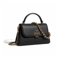 Tory Burch Britten Logo Solid Design Mini Tote Bag Women Tote Bags Black 175816-001 Basic Set (Bag+Dust Bag)