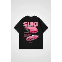 2025 Summer New Racing Printed Y2K T-Shirt Suki S2000 Yangzed Shirt Casual Large Size Men's and Women's Tops T-Shirt Crew Neck1 S juoda