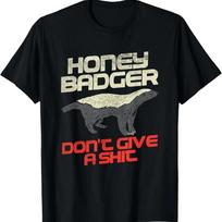 Medaus barzda nesuka galvos T-shirt S juoda