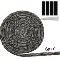 6-25mm Fireplace Sealing Rope Wood Stove Door Gasket Rope Seal Replacement Kit For Fireplace Oven Stove Heating Fireplaces Part