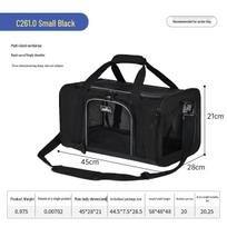 Wakytu Large Foldable Airline-Approved Pet Carrier for Cats & Dogs C26