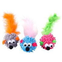 Cat Microfiber Mice Toy Colored Soft Flocking Mouse Kitten Catch Training Toy for Indoor Cats Flexible Furry Mice 1