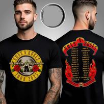 Gun N Rose Bullet Logo World Tour 2026 Two Sided Unisex T-Shirt All Size S-4XL XXL