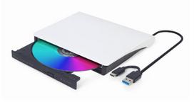 Gembird DVD RW USB3/USB-C 8X EXT RTL/DVD-USB-031-BW