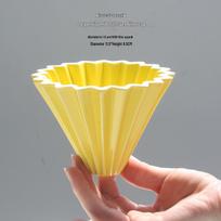 Colorful V2 Ceramic Origami Macaron Cone Pour-Over Coffee Filter Cup