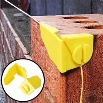 Brick Laying Line Anchors 2 Pack Portable Jobsite Line Fixing Tool Anti-slip Brick Corner Clamps for Home Renovation Masonry Work geltona