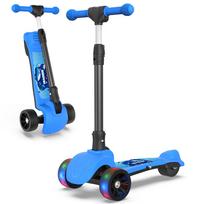 HEADEER H2 Elektrinis paspirtukas 80W variklis, 24V 2.6Ah/25Ah baterija, 8KM/H greitis, 3 ratų elektrinis paspirtukas vaikams mėlyna