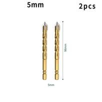 Plytelių gręžimo grąžtas stiklo cemento betono metalo marmuras specialus didelio kietumas keturių briaunų lydinio grąžtas sausas gręžimas 5-12 mm 5mm-2pc