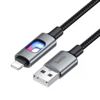 Hoco U144 data transfer and charging cable | USB-A to Lightning | 12W | 1.2m | black