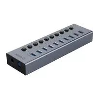 Orico BT2U3-10AB USB hub | USB-A to 10x USB 3.0 | gray