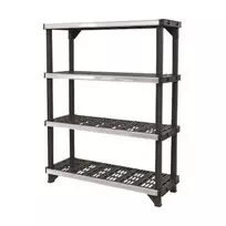 Keter 4-tier shelf Fused 122.1x45.7x152.4cm black