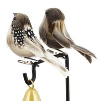 1Pc Gray Fake Birds Artificial Foam Feathers Sparrow Home Party Wedding Decor