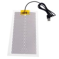 1X USB 5V 10cm * 21Cm Šildymo šildytuvas Žiemos šildomas lėkštė juosmens batams gray