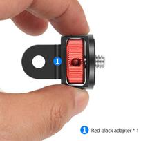 Aliuminio fotoaparato mini trikojo adapteris tvirtinimas CNC konversijos adapteris Gopro Hero 10 9 Insta360 ir kitiems standartiniams 1/4 priedams as the picture