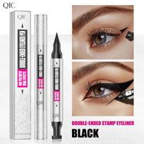 Double-ended Seal Stamp Liquid Eyeliner Waterproof Fast Dry Black Eye Liner Pencil with Eyeliner Cosmetic Eye Tail Eyeliner