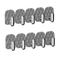Adhesive Mini Hooks Necklace & Jewelry Display Rack - No-Drill Wall-Mounted Organizer