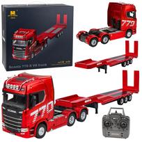 RC sunkvežimis Scania 770S su priekaba, raudonas, 1:18