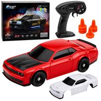 RC driftinis automobilis 4WD, 1:43, raudonas, 12 × 5 × 3,5 cm