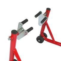 Motociklo priekinio ir galinio rato atrama, parkavimo stovas ir kėlimo remonto įrankis Front Wheel Lift Stand