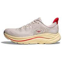 HOKA ONE ONE CLIFTON 10 Running Shoes Women's Lime Gray/Fiery Red Sneakers 1162031-SCCC 38 beige
