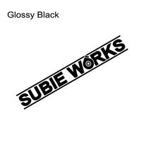 SUBIE WORKS Car JDM Sticker For Subaru BRZ Impreza Crosstrek Forester WRX STI Turbo Windshield Vinyl Film Decals Car Accessories 80x11cm