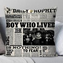 H-harry P-potter vintage Pillow Case Square Pillow Bedroom Sofa Leisure Comfort Cushion Car Living Room Home Decoration 16x16Inch
