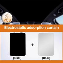 Car Sunroof Sunshade For Ford Kuga C520 MK2 2012 2013 2014 2015 2016 2017 2018  Electrostatic Suede Silicone Sun Accessories Gray 2PCS