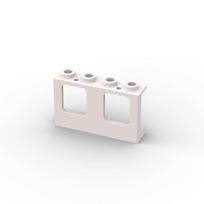 MOC 10PCS 61345 Window 1x4x2 Plane Building Blocks Kit Single Top Hole Glass Part Bricks Particle Toys Children Birthday Gifts